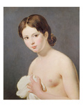 Portrait of a Young Girl. C. 1795 (Oil on Canvas) Reproduction procédé giclée par Jacques Louis David