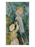 The Cherry Picker (Oil on Canvas) Giclee Print by Berthe Morisot