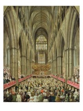 An Interior View of Westminster Abbey on the Commemoration of Handel's Centenary Giclee Print by Edward Edwards