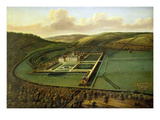 The Southeast Prospect of Hampton Court, Herefordshire, C.1699 (Oil on Canvas) Giclee Print by Leonard Knyff