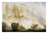 The Battle of Trafalgar, C.1841 (Oil on Canvas) Giclee Print by John Christian Schetky