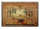 The Month of June/ Chateau of Fontainebleau, from the Series of Tapestries Reproduction procédé giclée par Charles Le Brun