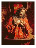 Ecce Homo (Polychrome Wood) Giclee Print by Jose de Mora