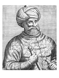 Barbarossa, Illustration from Andre Thevet's 'Des Vrais Pourtaits Et Vies Des Hommes Illustres' Giclee Print by Andre Thevet
