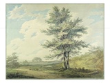 Landscape with Trees and Figures, C.1796 (W/C over Graphite on Paper) Giclee Print by Joseph Mallord William Turner