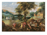 Cincinnatus Receiving the Deputies of Rome (Oil on Canvas) Giclee Print by  Belgian