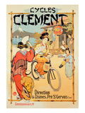 Poster Advertising 'Cycles Clement', Pre Saint-Gervais (Colour Litho) Giclee Print by  French