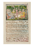 Laughing Song', Plate 26 from 'Songs of Innocence and of Experience' [Bentley 15] C.1789-94 Giclee Print by William Blake