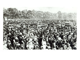 Great Votes for Women Demonstration in Hyde Park, 21st June 1908 (B/W Photo) Giclee Print by  English Photographer