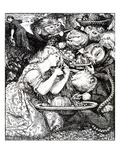 Frontispece to 'Goblin Market and Other Poems' by Christina Rossetti, Engraved by William Morris Giclee Print by Dante Gabriel Rossetti