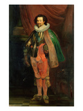 Charles D'Albert (1578-1621) Duke of Luynes, High Constable and Falconer, 1834 (Oil on Canvas) Giclee Print by Joseph-Nicolas Robert-Fleury