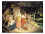 Outside the Cottage Door Giclee Print by Francis Wheatley