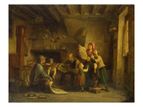 The Art Dealer (Oil on Panel) Giclee Print by Pierre Edouard Frere