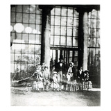 Queen Victoria and Prince Albert with their Children (B/W Photo) Giclee Print by Roger Fenton