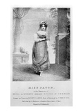 Mary Ann Paton as Reiza in Weber's 'Oberon', Engraved by Richard James Lane, C.1826 (Litho) Giclee Print by Frederick Meyer