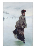The Skater (Oil on Canvas) Giclee Print by Giuseppe Or Joseph De Nittis