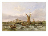 Tilbury Fort - Wind Against the Tide, 1853 (Oil on Canvas) Giclee Print by Clarkson R.A. Stanfield