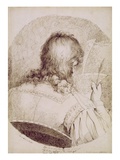 Self Portrait, C.1771-75 (Pen and Brown Ink on Wove Paper) Giclee Print by James Jefferys