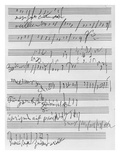 Handwritten Musical Score (Ink on Paper) Giclee Print by Ludwig Van Beethoven