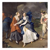 Mrs Cibber (1714-66) as Cordelia, 1755 (Oil on Canvas) Giclee Print by Pieter van Bleeck