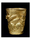 Beaker Decorated with Winged Bulls Flanking a Tree, from Marlik, Iran, C.12th-11th Century BC Giclee Print by  Elamite