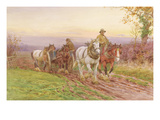 When the Day's Work Is Done (W/C on Paper) Giclee Print by Charles James Adams