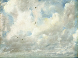 Cloud Study, 1821 (Oil on Paper Laid Down on Board) Reproduction procédé giclée par John Constable