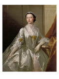 Mrs Wardle, 1742 (Oil on Canvas) Reproduction procédé giclée par Thomas Frye