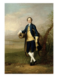 Gentleman with a Cannon, 1741 (Oil on Canvas) Giclee Print by Arthur Devis