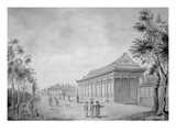 Hall of Audience at the Old Summer Palace, Beijing, 1793 (Engraving) Giclee Print by Sir John Barrow