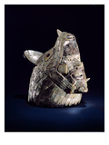 Head of an Animal with a Human Head in the Open Jaws, Found at Tula, Hidalgo, Mexico Giclee Print by  Toltec