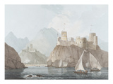 East View of the Forts Jellali and Merani, Muskah, Arabia, June 1793 Giclee Print by Thomas Daniell