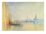 Venice, the Mouth of the Grand Canal, C.1840 (W/C on Paper) Reproduction procédé giclée par Joseph Mallord William Turner