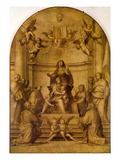 St. Anne (Sepia Altarpiece) Giclée-tryk af Fra Bartolommeo St. Anne (Sepia Altarpiece) Giclée-tryk af Fra Bartolommeo