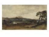 Middleham, Yorkshire (W/C over Graphite with Bodycolour on Paper) Giclee Print by Peter De Wint