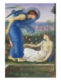 Cupid and Psyche, C.1865 (W/C, Bodycolour and Pastel on Paper Mounted on Linen) Giclee Print by Sir Edward Burne-Jones