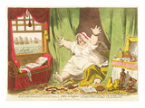 Dido in Despair, Published by Hannah Humphrey, 1801 (Hand-Coloured Engraving) Reproduction procédé giclée par James Gillray