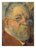 Self Portrait (Oil on Panel) Giclee Print by Albert-Charles Lebourg
