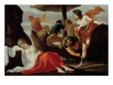 Bacchus Discovering Ariadne on Naxos (Oil on Canvas) Reproduction procédé giclée par Louis Le Nain
