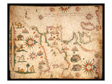 The Atlantic Coasts of Europe and the Western Mediterranean, from a Nautical Atlas, 1651 Giclee Print by  Pietro Giovanni Prunes