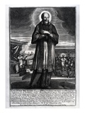 Saint Francois De Sales (1568-1622) (Engraving) (B/W Photo) Giclee Print by  French