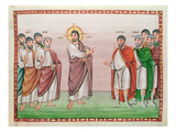 Ms. 24 Jesus and the Captain of Capernaum, from the Codex Egberti, C.980 (Vellum) Giclee Print by  Ottonian