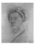 Self Portrait, 1734-35 (Chalk on Paper) Giclee Print by Jonathan Richardson