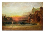 Study for 'Calypso's Grotto', C.1843 (Oil on Panel) Giclee Print by Francis Danby