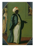 Kisler Aga, Chief of the Black Eunuchs and First Keeper of the Serraglio (Oil on Canvas) Giclee Print by Francis Smith