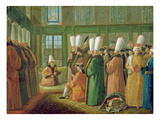 The Grand Vizier Giving Audience to the English Ambassador (Oil on Canvas) Giclee Print by Francis Smith