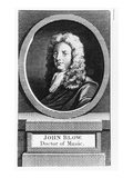 Portrait of John Blow (1649-1708) (Engraving) Giclee Print by  English