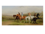 Steeplechasing: at the Start (Oil on Canvas) Giclee Print by William Joseph Shayer