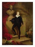 Master Betty as Hamlet before a Bust of Shakespeare, C.1804-06 (Oil on Canvas) Giclee Print by James Northcote