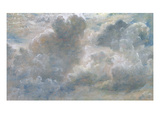 Study of Cumulus Clouds, 1822 (Oil on Paper Laid on Canvas) Reproduction procédé giclée par John Constable